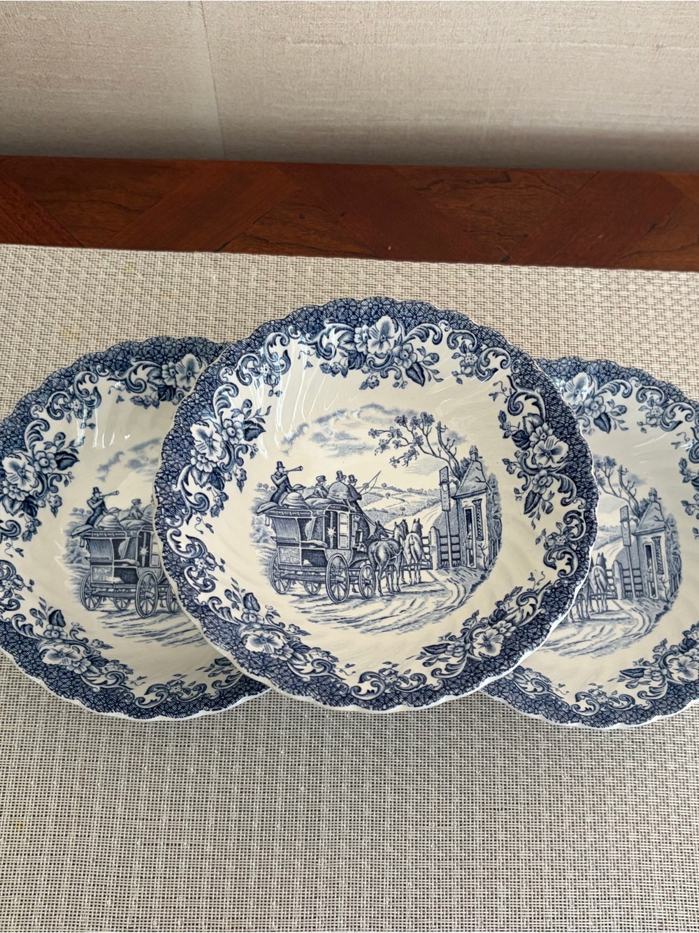 Johnson Brothers Coaching Scenes Gatekeeper 6” Ironstone Cereal Soup Bowl